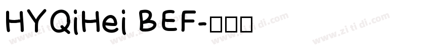 HYQiHei BEF字体转换